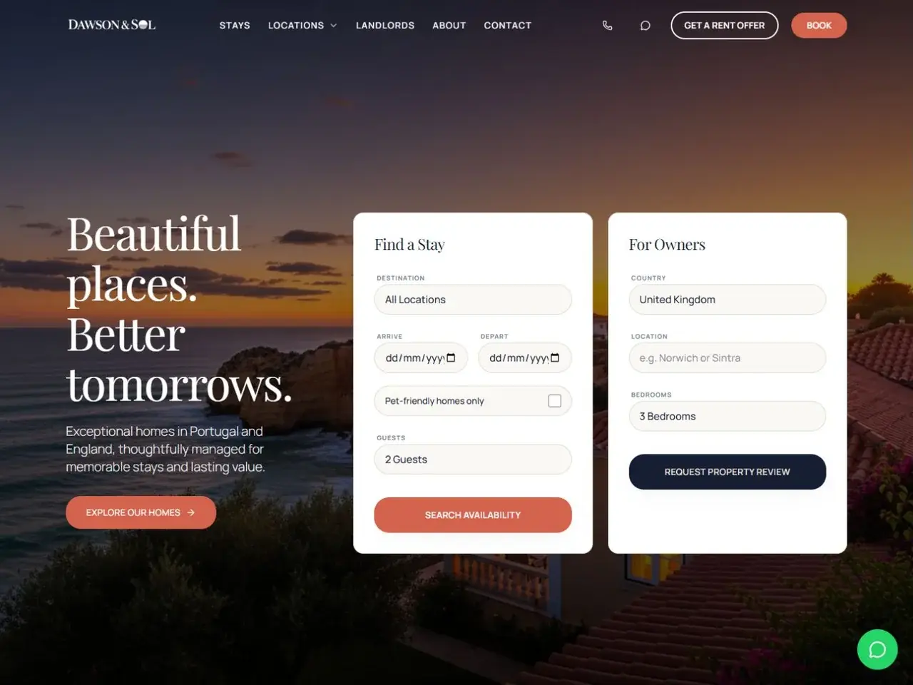 Dawson & Sol website