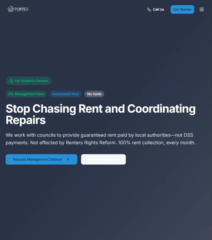 Forte Property Group landlords page