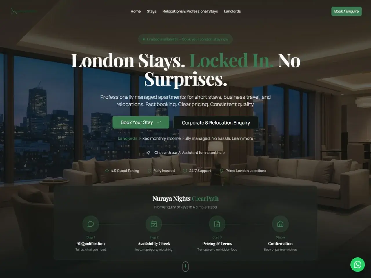 Nuraya Nights website