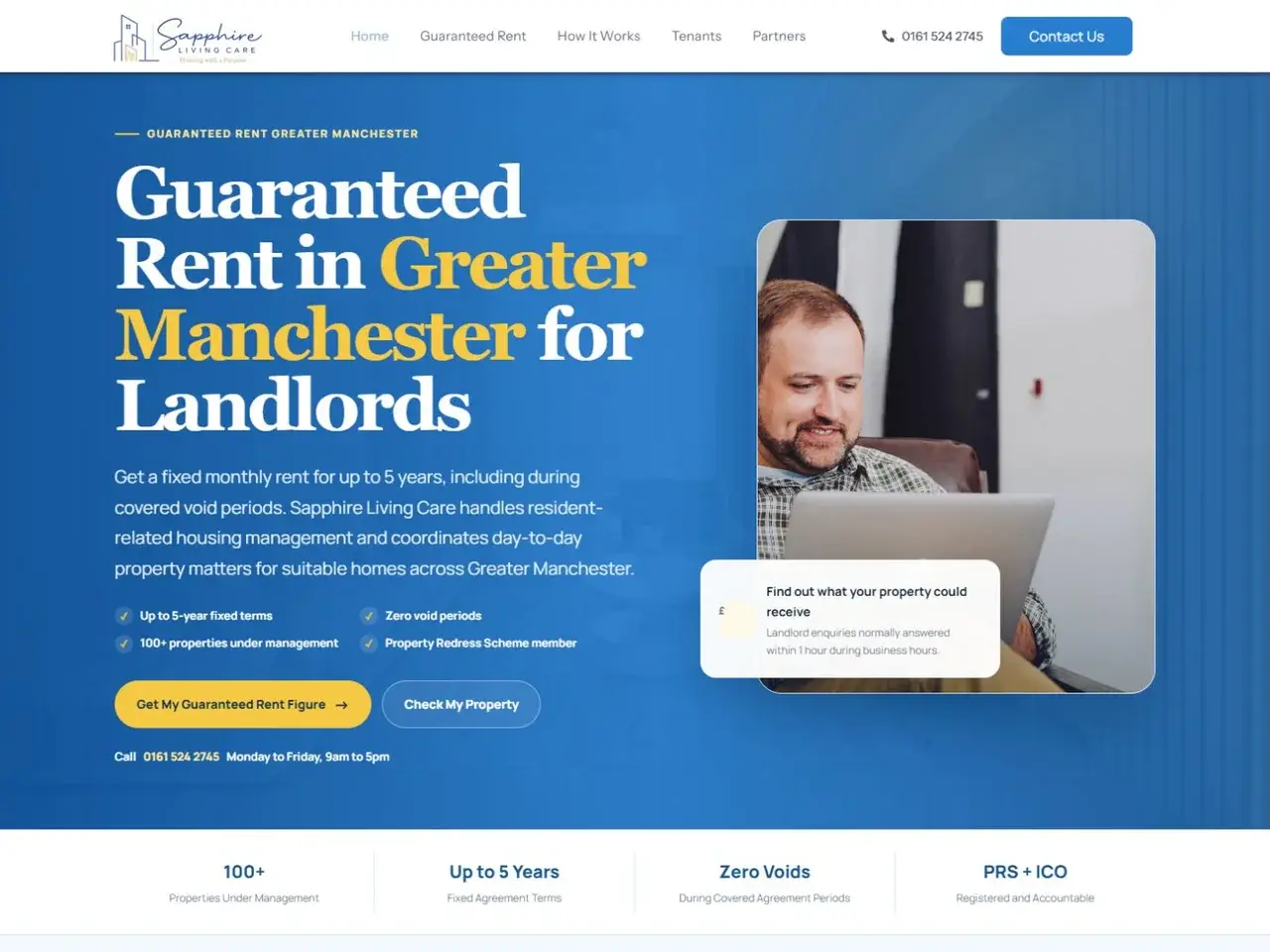 Sapphire Living Care website