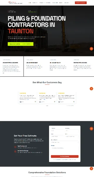 Taurus Piling and Foundations website by ImanLogic